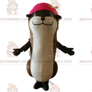 Otter BIGGYMONKEY™ mascot costume, sea lion costume, sea lion