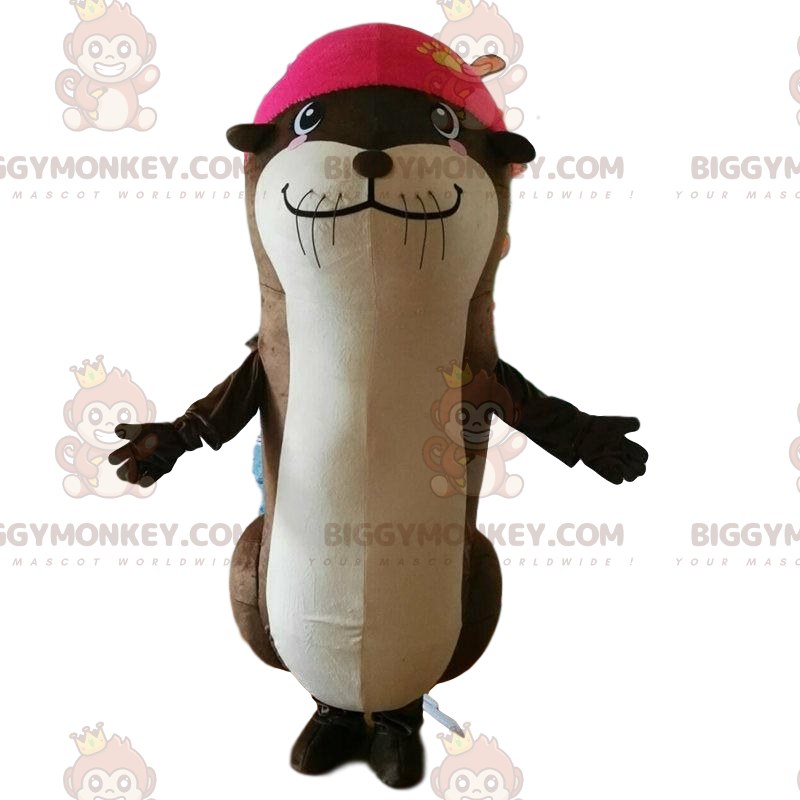Costume de mascotte BIGGYMONKEY™ de loutre, costume de lion de Costume de mascotte BIGGYMONKEY™ de loutre, costume de lion de