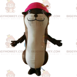 Disfraz de mascota Otter BIGGYMONKEY™, disfraz de león marino, disfraz de león marino - Foca, mascotas - BiggyMonkey.com