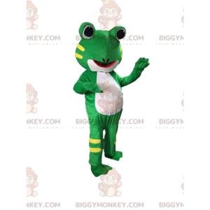 Kostým maskota žáby BIGGYMONKEY™, kostým ropuchy, obří žába –