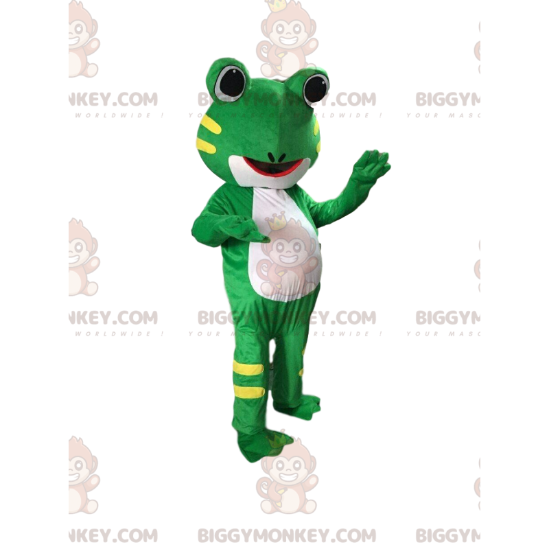 Traje de mascota de rana BIGGYMONKEY™, traje de sapo, rana Traje de mascota de rana BIGGYMONKEY™, traje de sapo, rana