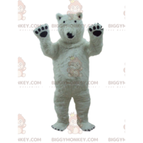 BIGGYMONKEY™ isbjørnmaskotkostyme, hvitbjørnkostyme, isflak - Bjørn maskot - BIGGYMONKEY_08505 - BiggyMonkey.com