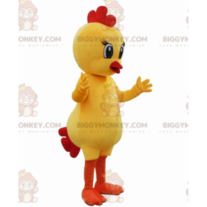 Yellow and Red Chick BIGGYMONKEY™ Mascot Costume, Baby Bird