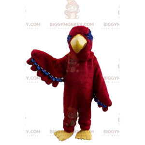 BIGGYMONKEY™ mascot costume of red eagle, bird costume, vulture