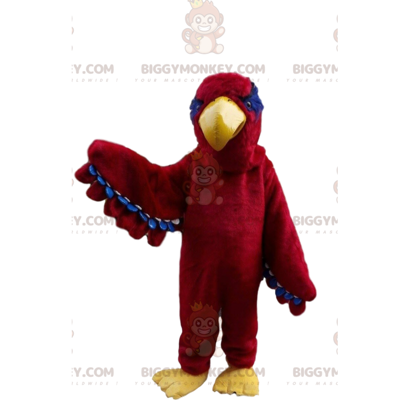 Disfraz de mascota BIGGYMONKEY™ de águila roja, disfraz de Disfraz de mascota BIGGYMONKEY™ de águila roja, disfraz de