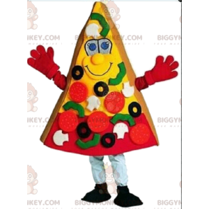Fantasia de fatia de pizza gigante, fantasia de mascote de