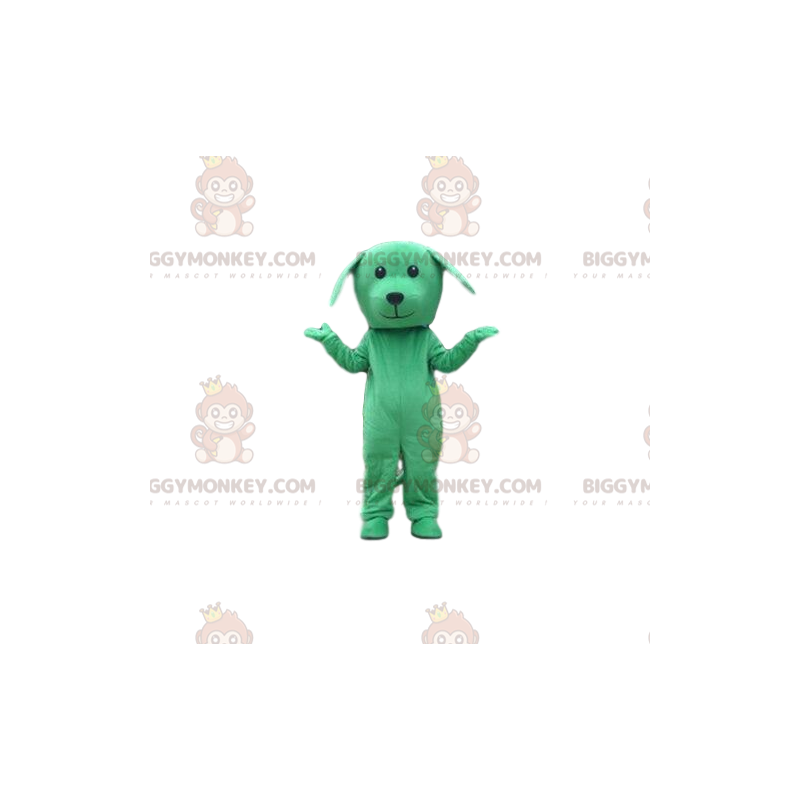 Kostým zeleného psa, kostým maskota pejska BIGGYMONKEY™, zelené