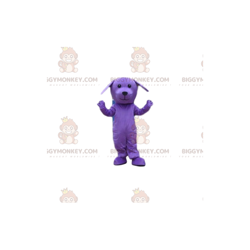 Lila Hund BIGGYMONKEY™ Maskottchenkostüm, lila Kostüm, lila