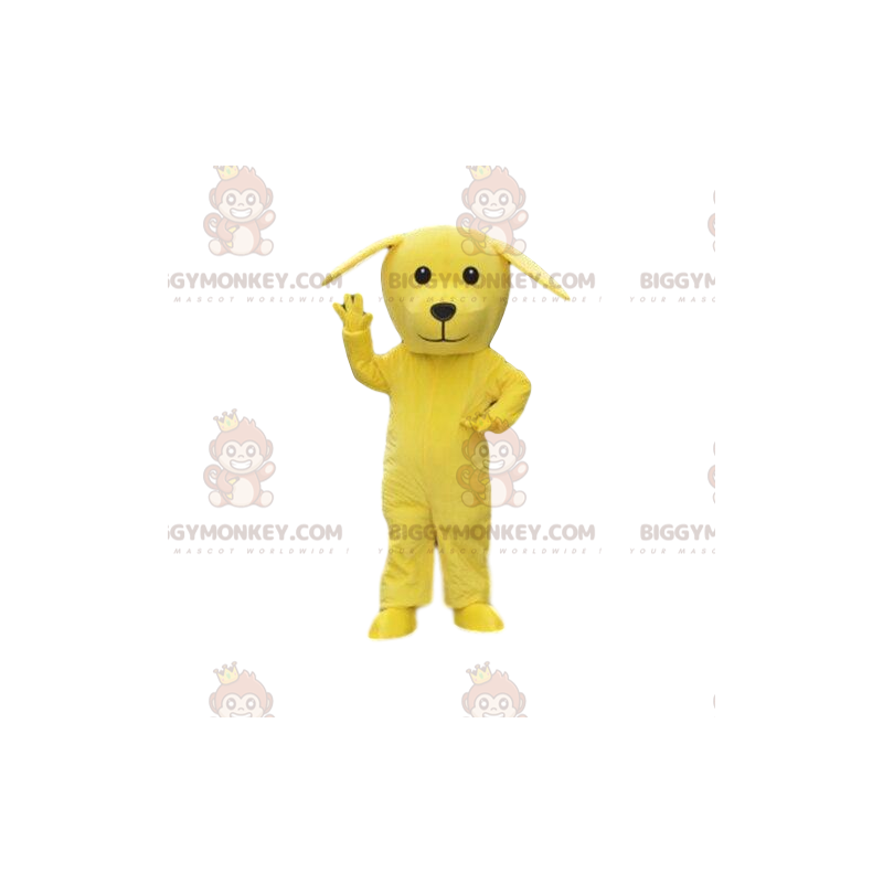 Gul hund BIGGYMONKEY™ maskotkostume, kæmpe hundekostume, gult dyr - Hunde maskoter - BIGGYMONKEY_08541 - BiggyMonkey.com