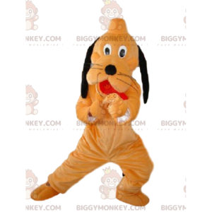 BIGGYMONKEY™ Mascot Costume of Pluto, el famoso perro naranja y