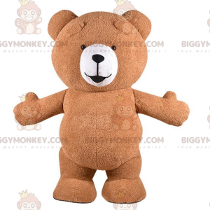 Big Brown Teddy BIGGYMONKEY™ Mascot Costume, Brown Bear Costume
