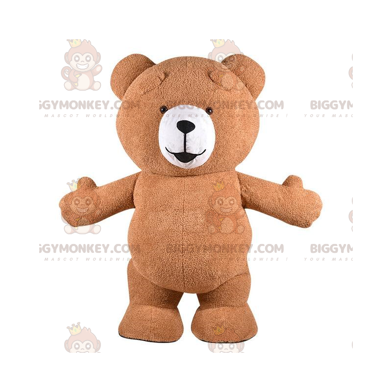 Costume de mascotte BIGGYMONKEY™ de gros nounours marron Costume de mascotte BIGGYMONKEY™ de gros nounours marron