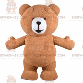 Big Brown Teddy BIGGYMONKEY™ Mascot Costume, Brown Bear Costume