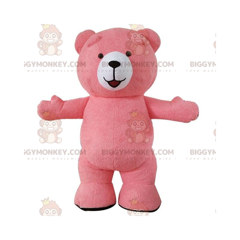 Stor rosa björn BIGGYMONKEY™ maskotdräkt, rosa nallebjörnsdräkt Stor rosa björn BIGGYMONKEY™ maskotdräkt, rosa nallebjörnsdräkt
