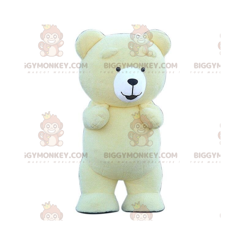 Fantasia de mascote de pelúcia amarela inflável BIGGYMONKEY™ Fantasia de mascote de pelúcia amarela inflável BIGGYMONKEY™
