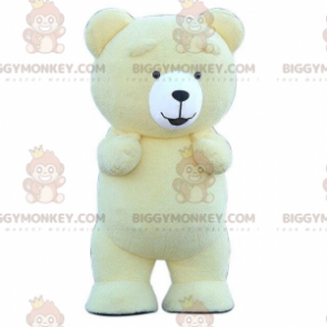 Nafukovací kostým žlutého medvídka BIGGYMONKEY™ maskota, kostým