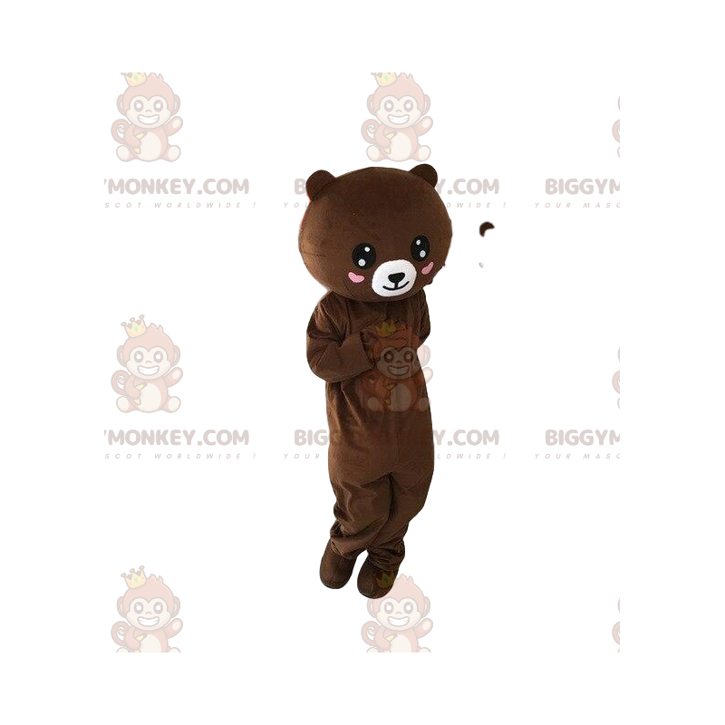 BIGGYMONKEY™ maskotdräkt plysch nallebjörn med hjärtan BIGGYMONKEY™ maskotdräkt plysch nallebjörn med hjärtan