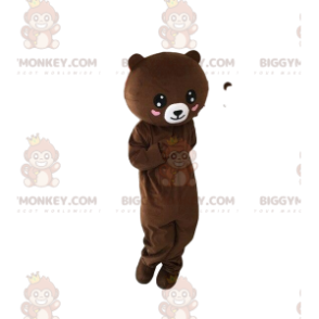 Kostým maskota BIGGYMONKEY™ plyšový medvídek se srdíčky, kostým