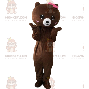 BIGGYMONKEY™ fantasia de mascote ursinho de pelúcia com