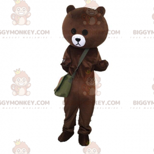 Traje de mascote Bear BIGGYMONKEY™ com bolsa, fantasia de