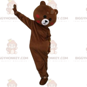 Brun nallebjörn BIGGYMONKEY™ maskotdräkt, björndräkt
