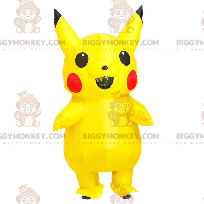 BIGGYMONKEY™ costume mascotte di Pikachu, il famoso Pokemon