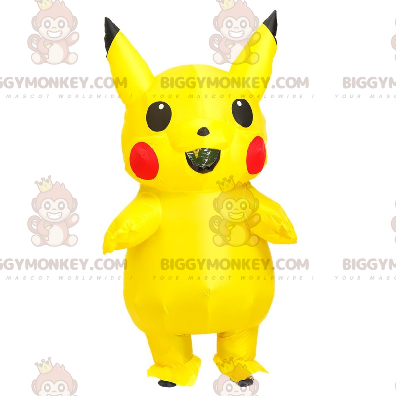 Disfraz de mascota BIGGYMONKEY™ de Pikachu, Tamaño CM)