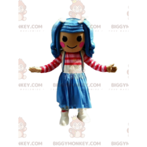 Kostým barevného dívčího maskota BIGGYMONKEY™, velmi barevný dívčí kostým - Chlapci a dívky maskoti - BiggyMonkey.com