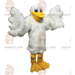 Pelican BIGGYMONKEY™ mascot costume, seagull costume, gull -