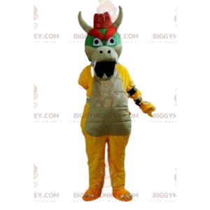 Fierce dragon BIGGYMONKEY™ mascot costume, colorful dragon