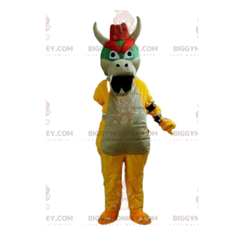 Disfraz de mascota de dragón feroz BIGGYMONKEY™, disfraz de Disfraz de mascota de dragón feroz BIGGYMONKEY™, disfraz de