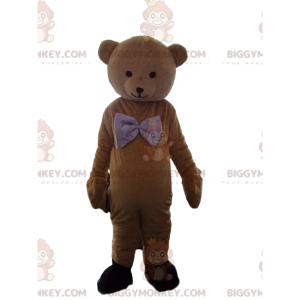 Traje de mascote de ursinho marrom BIGGYMONKEY™, fantasia de