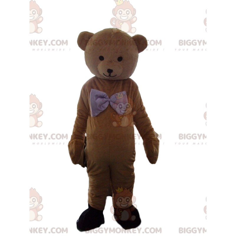Traje de mascote de ursinho marrom BIGGYMONKEY™, fantasia de Traje de mascote de ursinho marrom BIGGYMONKEY™, fantasia de