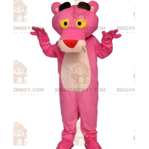 Kuuluisa sarjakuvahahmo BIGGYMONKEY™ Pink Panther -maskottiasu