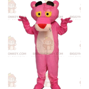 Beroemd stripfiguur BIGGYMONKEY™ Pink Panther-mascottekostuum -