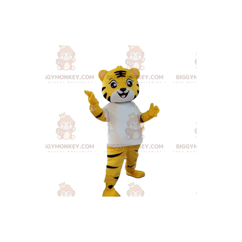 Maskotka BIGGYMONKEY™ żółtego, białego i czarnego tygrysa Maskotka BIGGYMONKEY™ żółtego, białego i czarnego tygrysa