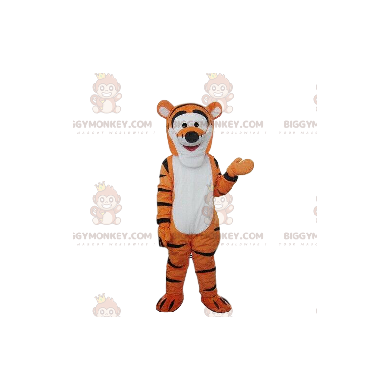 BIGGYMONKEY™ maskot kostume af Tigger, Plys berømte ven orange
