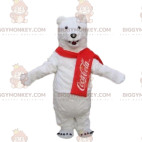 Kostium misia polarnego BIGGYMONKEY™, kostium Coca Coli, biały miś - Maskotka niedźwiedź - BIGGYMONKEY_08643 - BiggyMonkey.com