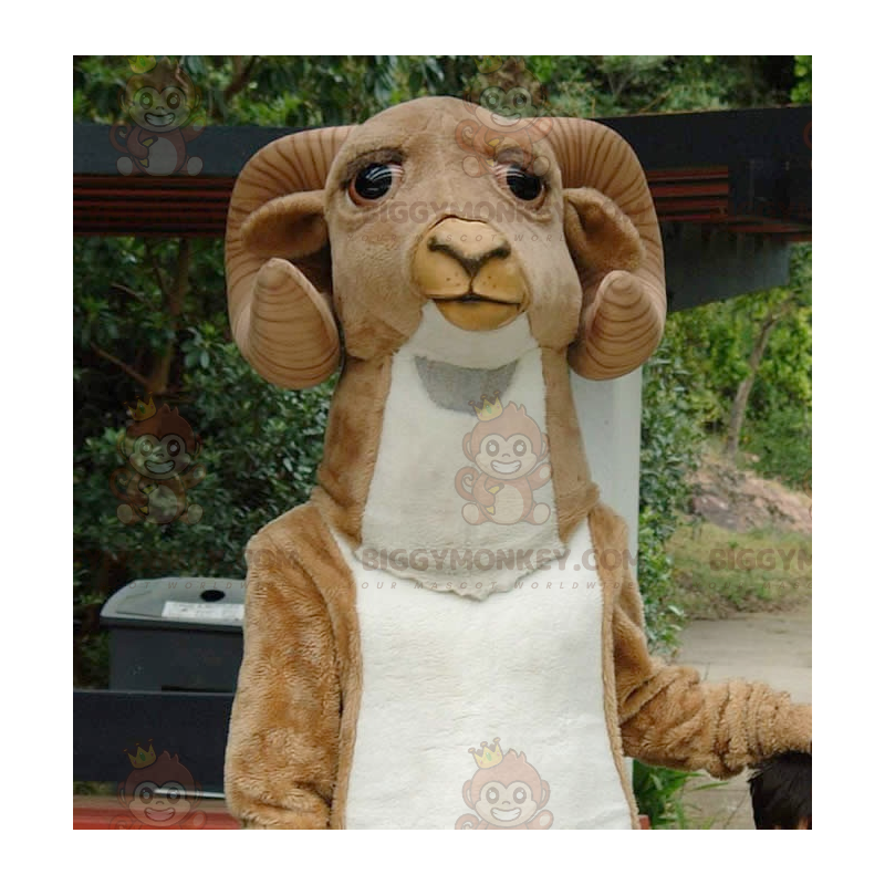 Construir sobre Correlación Atravesar Disfraz de mascota de carnero marrón y blanco Tamaño L (175-180 CM) Construir sobre Correlación Atravesar Disfraz de mascota de carnero marrón y blanco Tamaño L (175-180 CM)