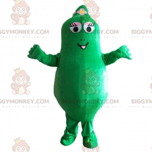 Barbalala BIGGYMONKEY™ mascot costume, green cartoon character