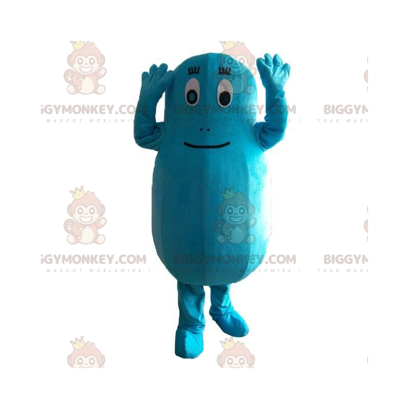 Costume da mascotte BIGGYMONKEY™ di Barbibul, personaggio blu Costume da mascotte BIGGYMONKEY™ di Barbibul, personaggio blu