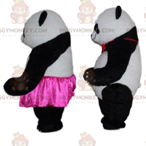 2 mascotte panda di BIGGYMONKEY, costumi da panda, animali