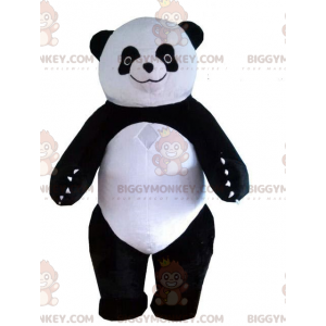 BIGGYMONKEY™ mascot costume of black and white panda, asia bear