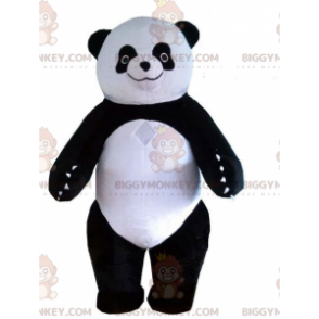BIGGYMONKEY™ maskotdräkt av svart och vit panda, asien