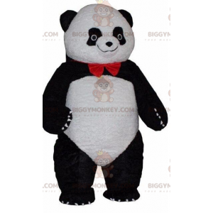 BIGGYMONKEY™ costume da mascotte di panda bianco e nero