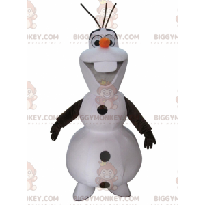 BIGGYMONKEY™ Mascot Costume of Olaf, Famous Cartoon Snowman -