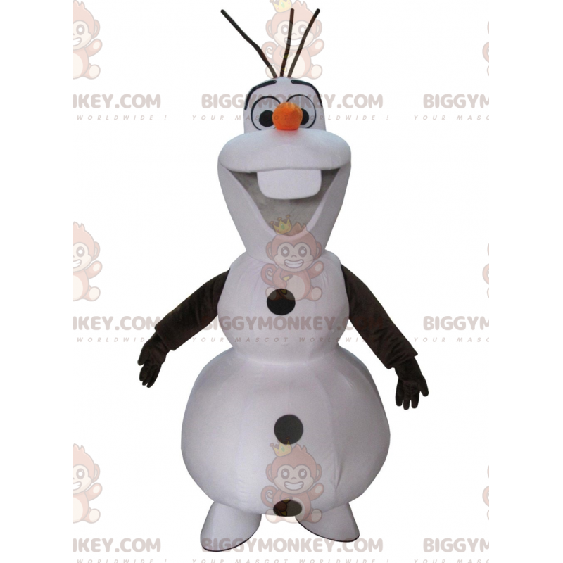 BIGGYMONKEY™ Traje de mascota de Olaf, famoso muñeco de nieve BIGGYMONKEY™ Traje de mascota de Olaf, famoso muñeco de nieve