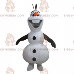 Costume de mascotte BIGGYMONKEY™ d'Olaf, bonhomme de neige de