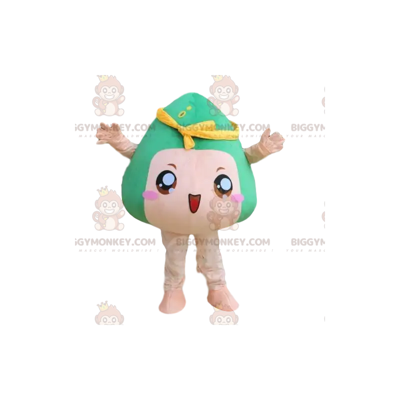 Traje de mascote Zongzi BIGGYMONKEY™, refeição tradicional Traje de mascote Zongzi BIGGYMONKEY™, refeição tradicional