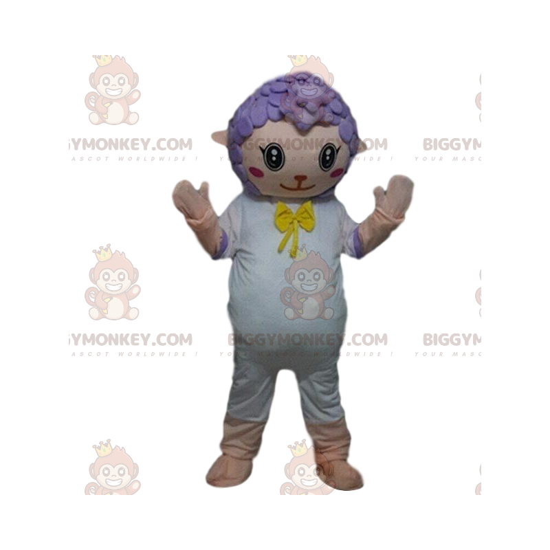 Costume da mascotte da pecora BIGGYMONKEY™, costume da capra Costume da mascotte da pecora BIGGYMONKEY™, costume da capra
